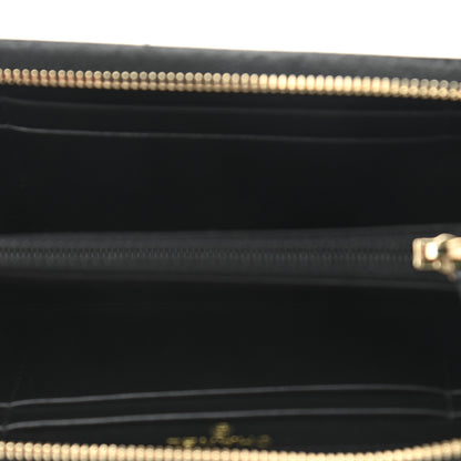 Chanel Caviar Quilted Medium Filigree Zip Around Wallet Black 5 of 10