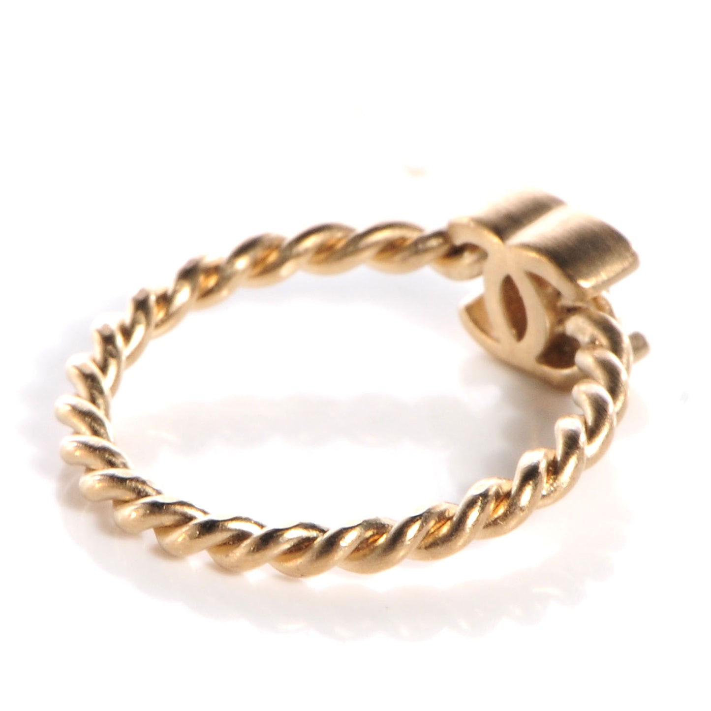 Matte Gold CC Ring 6.75