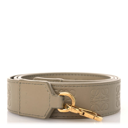 Loewe Satin Calfskin Embossed Anagram Strap Clay Green 1 of 6