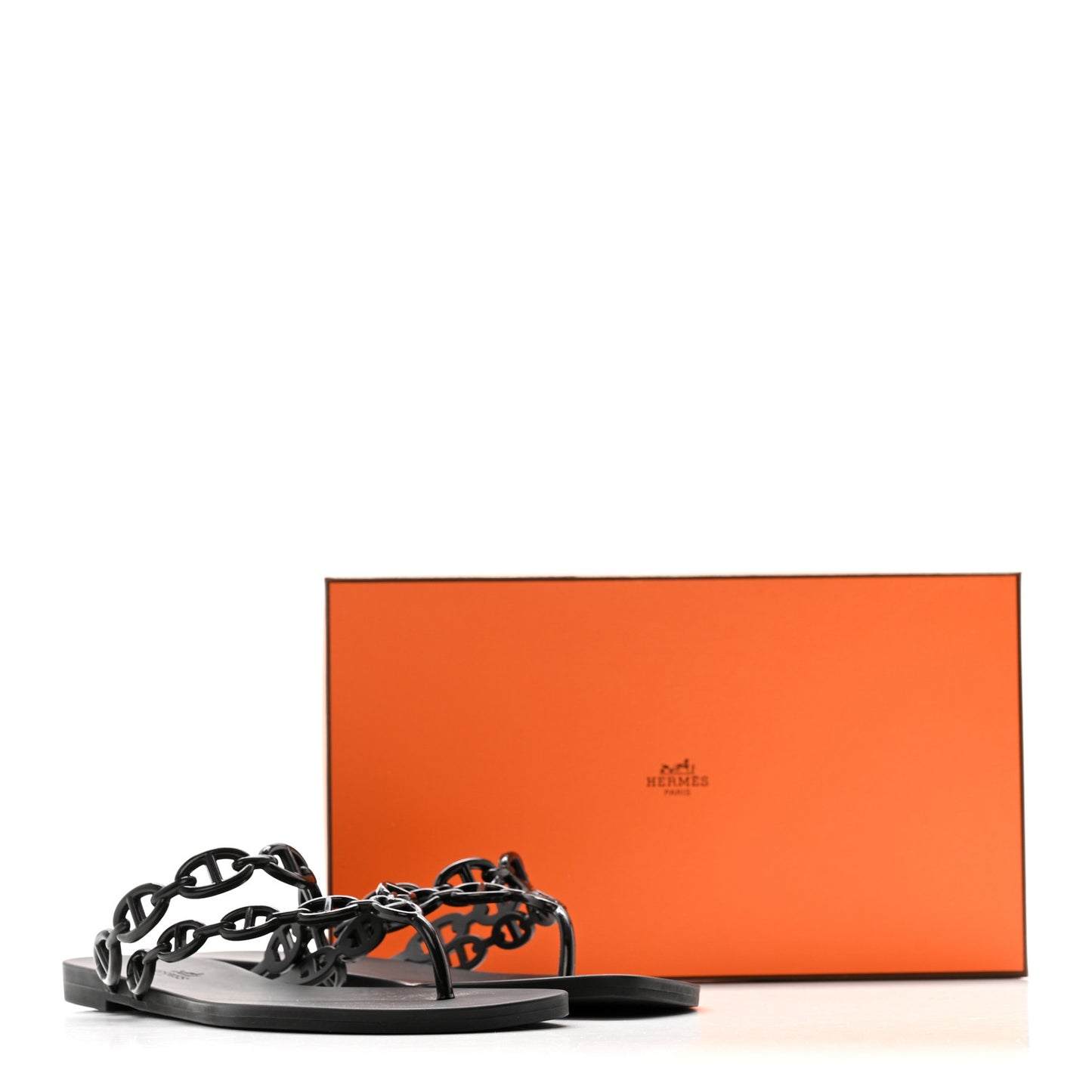 Rubber Chaine d'Ancre Island Sandals 39 Black