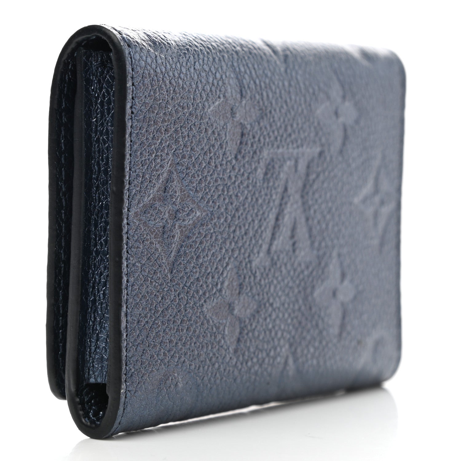 Louis Vuitton Metallic Empreinte Business Card Holder Navy Nacre 3 of 7