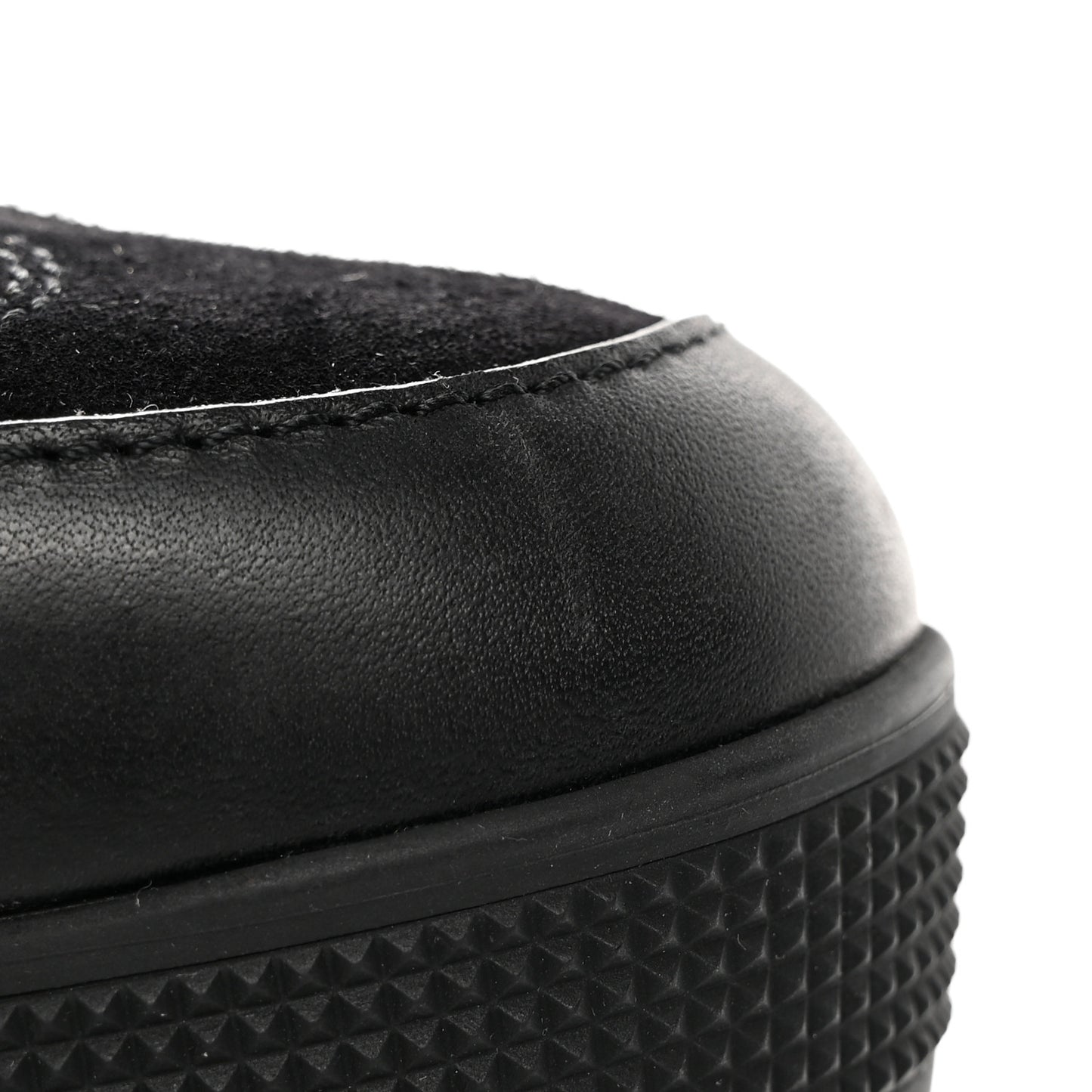 Suede Calfskin Monogram Laureate Platform Desert Boots 36 Black