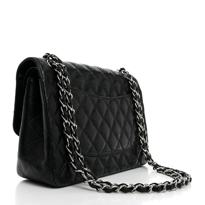 Chanel Caviar Quilted Jumbo Double Flap Black 2 of 10
