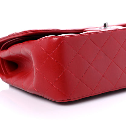 Chanel Lambskin Quilted Jumbo Double Flap Red 8 of 10