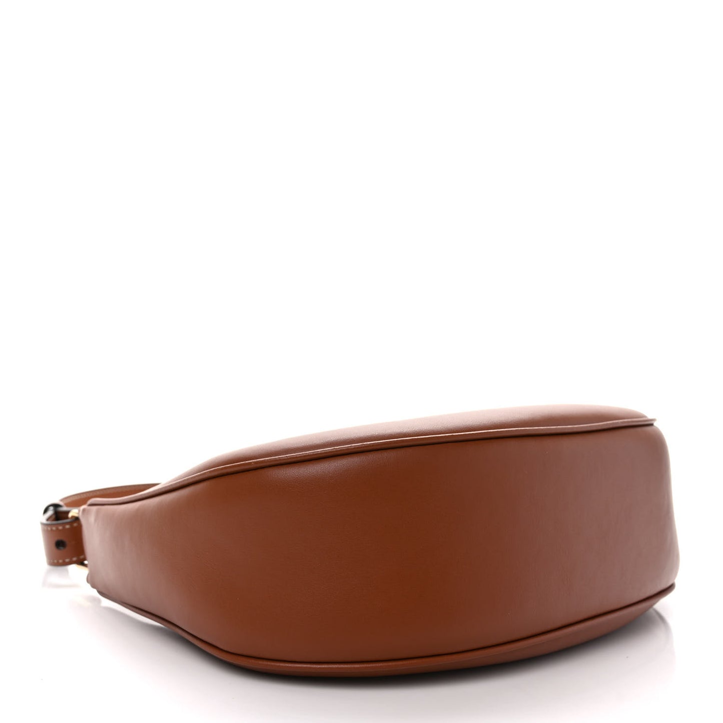 Smooth Calfskin Medium Strap Ava Triomphe Shoulder Bag Tan