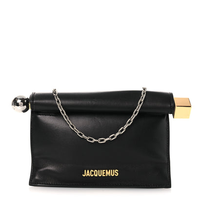 Jacquemus Smooth Calfskin La Pochette Rond Carre Black 1 of 18