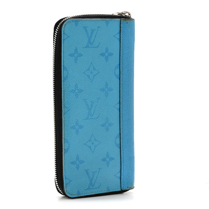 Louis Vuitton Taigarama Vertical Zippy Wallet Blue Lagoon 3 of 10