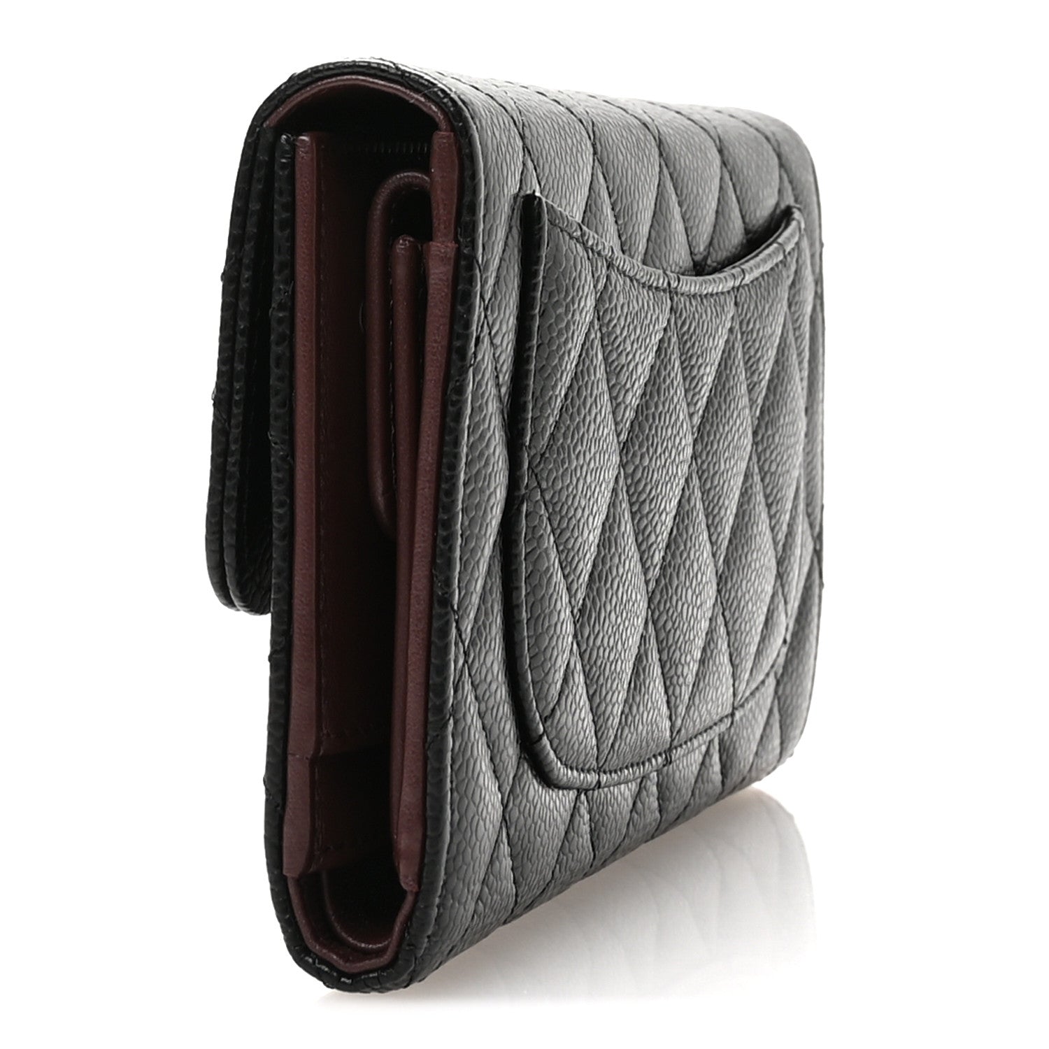Chanel Caviar Quilted Large Flap Wallet Black 3 of 9