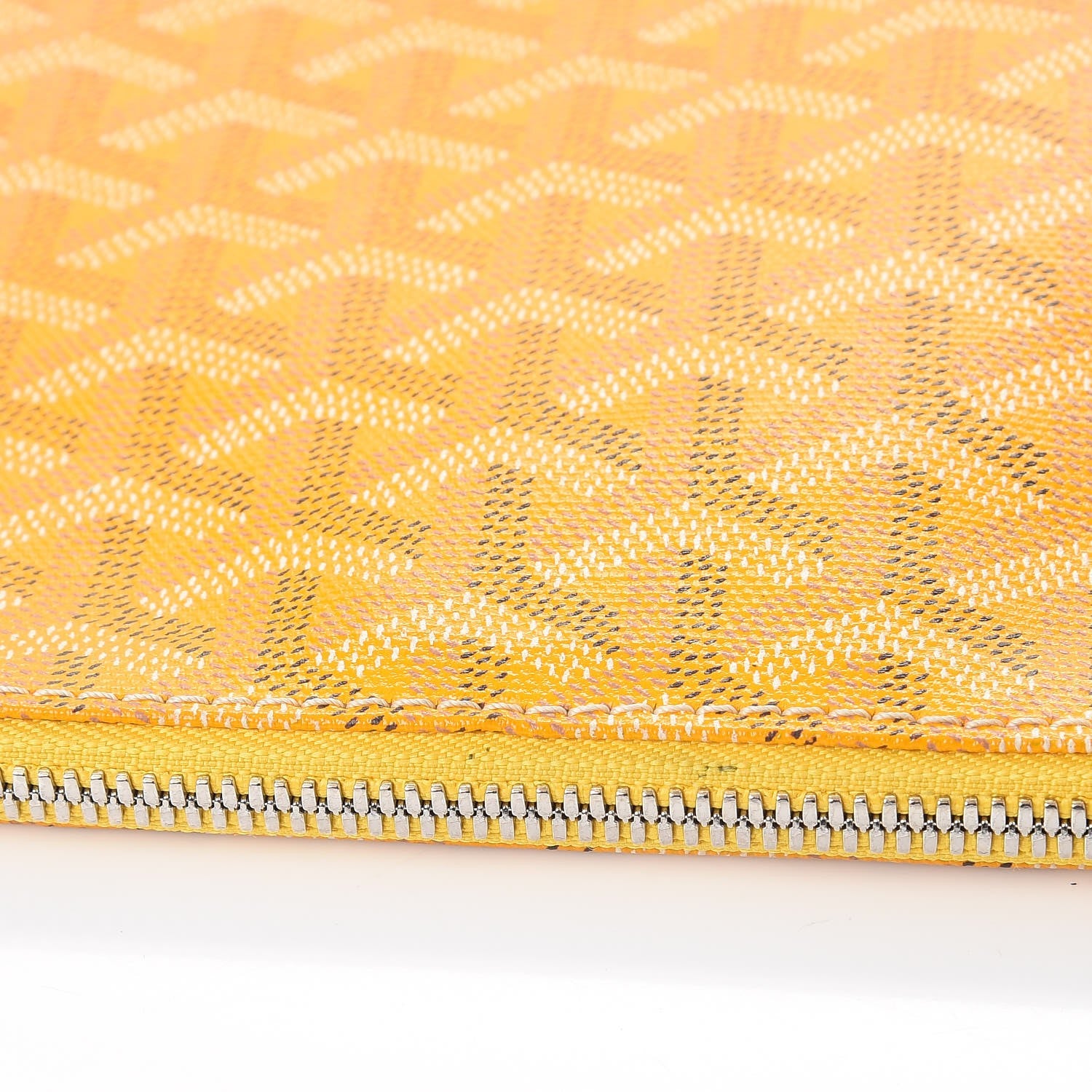 Goyard Goyardine Senat Pochette GM Yellow 13 of 15