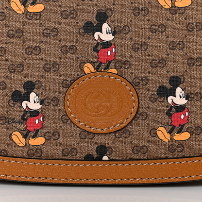 Gucci X DISNEY Mini Vintage GG Supreme Monogram Mickey Mouse Small Flap Messenger Bag Beige Vintage Sun Oil 10 of 10