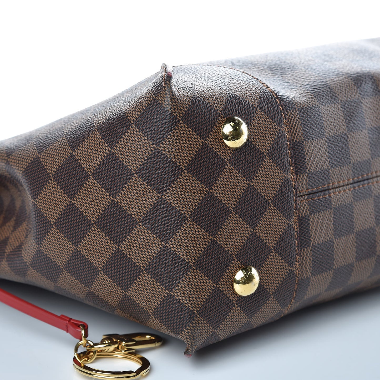 Damier Ebene Caissa Hobo Cherry
