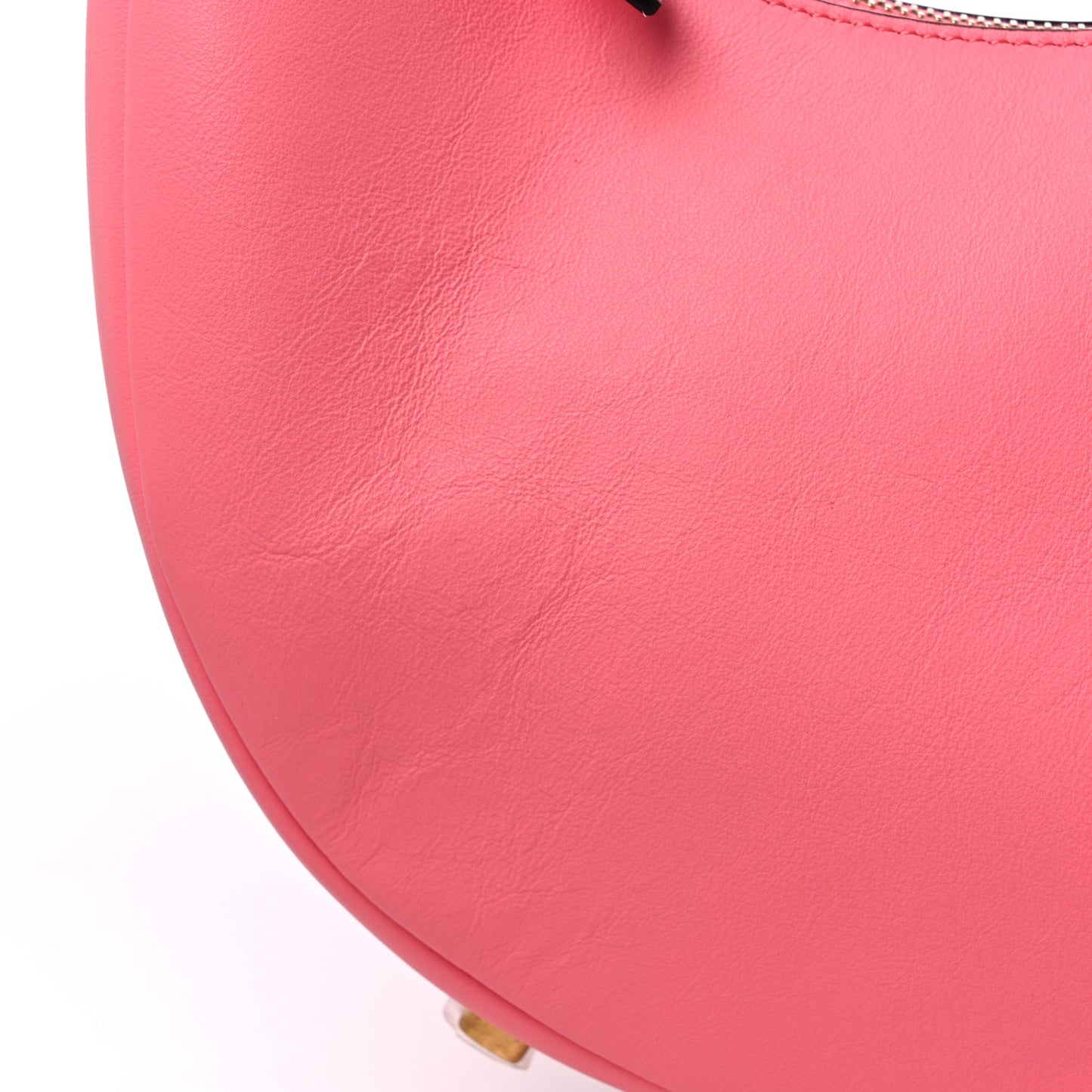 Vitello Grace Matte Small Fendigraphy Hobo Bag Pink Dalia