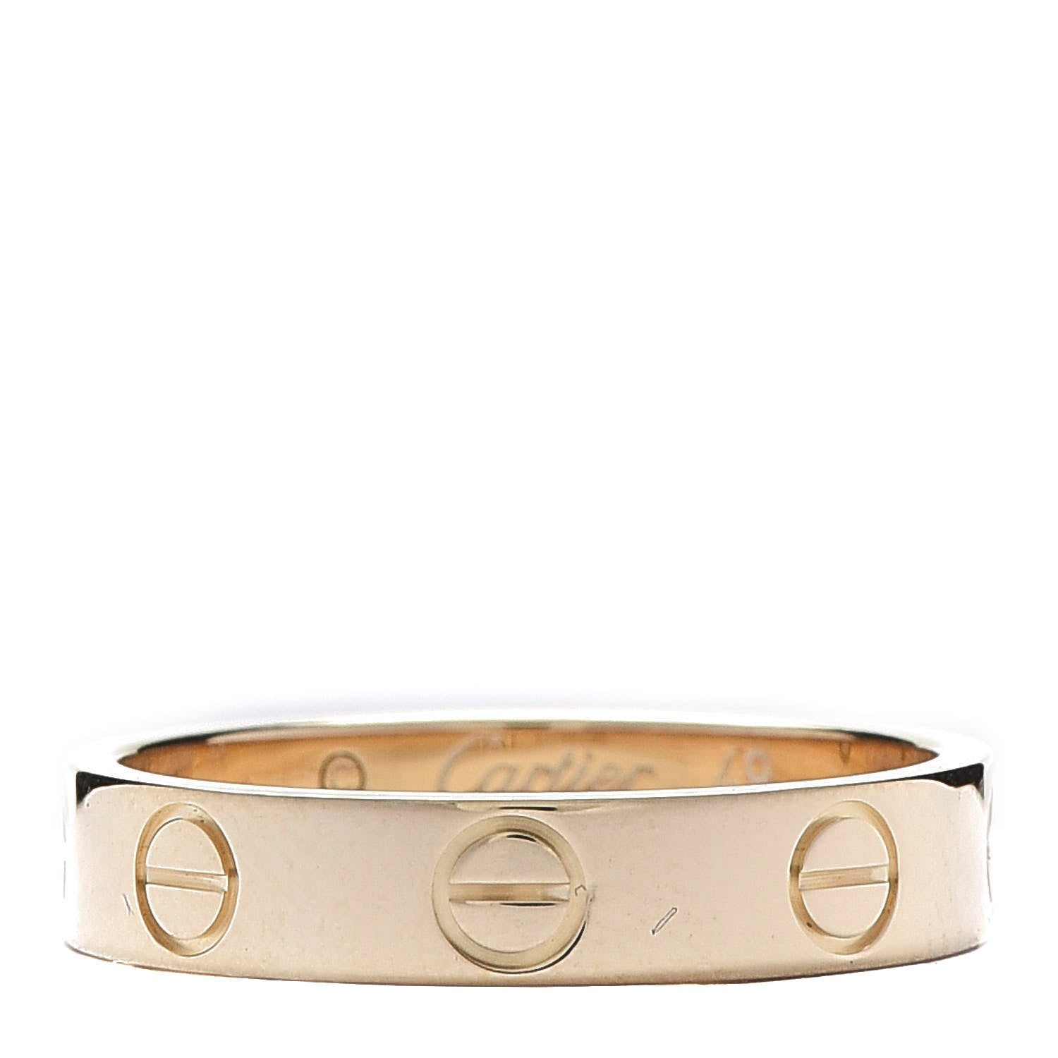 Cartier 18K Yellow Gold 3.5mm LOVE Wedding Band Ring 49 5 3 of 4