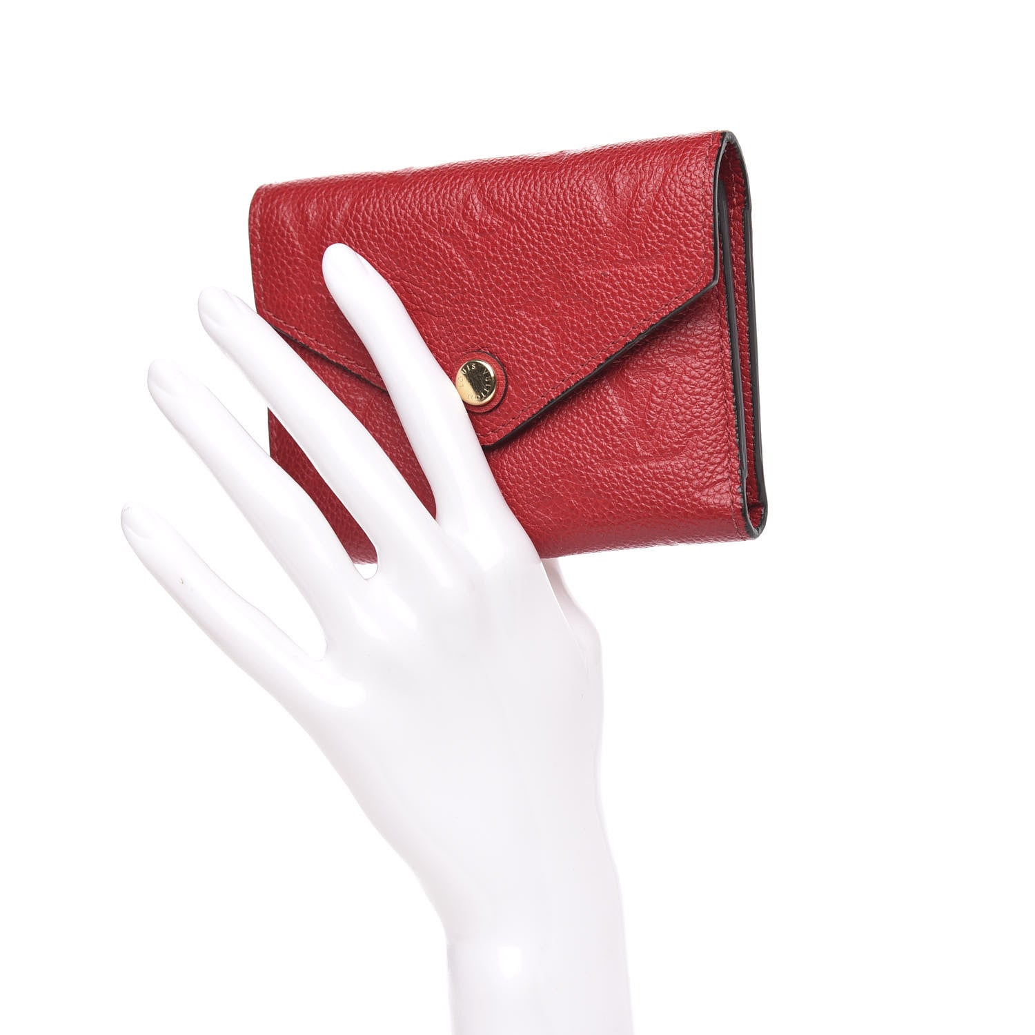Louis Vuitton Empreinte Victorine Wallet Scarlet 2 of 8