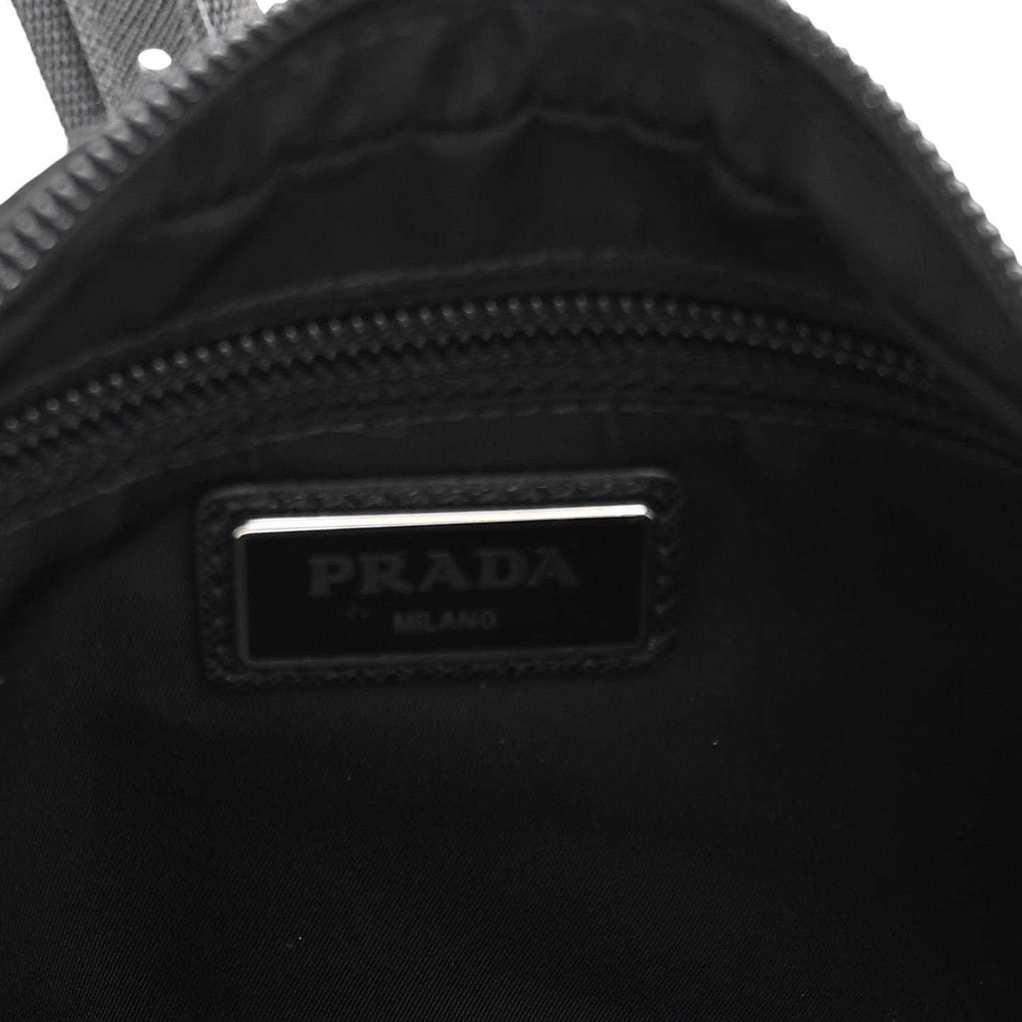 Tessuto Nylon Saffiano Belt Bag Black