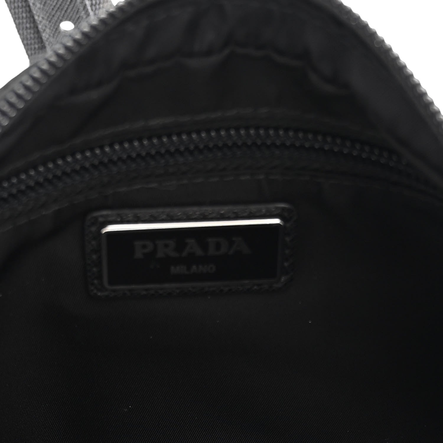 Prada Tessuto Nylon Saffiano Belt Bag Black 5 of 9