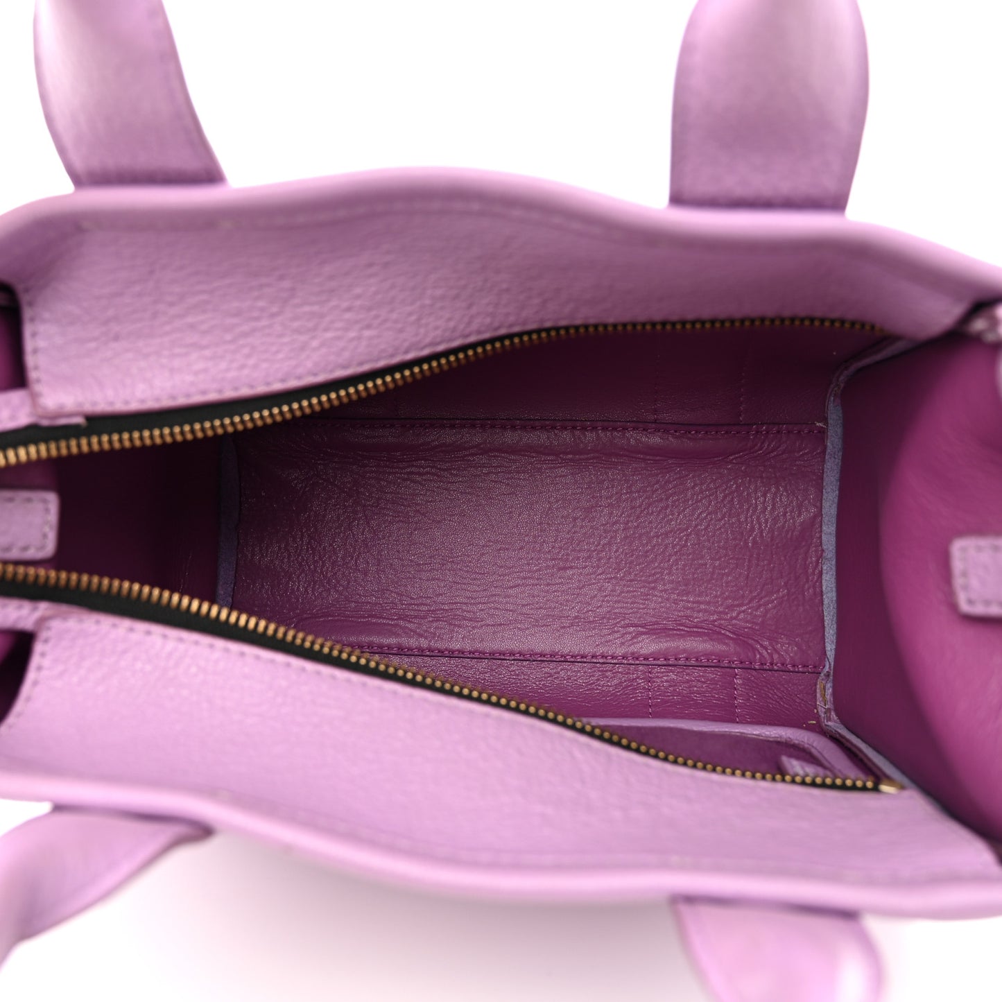 Grained Calfskin Small The Tote Bag Regal Orchid