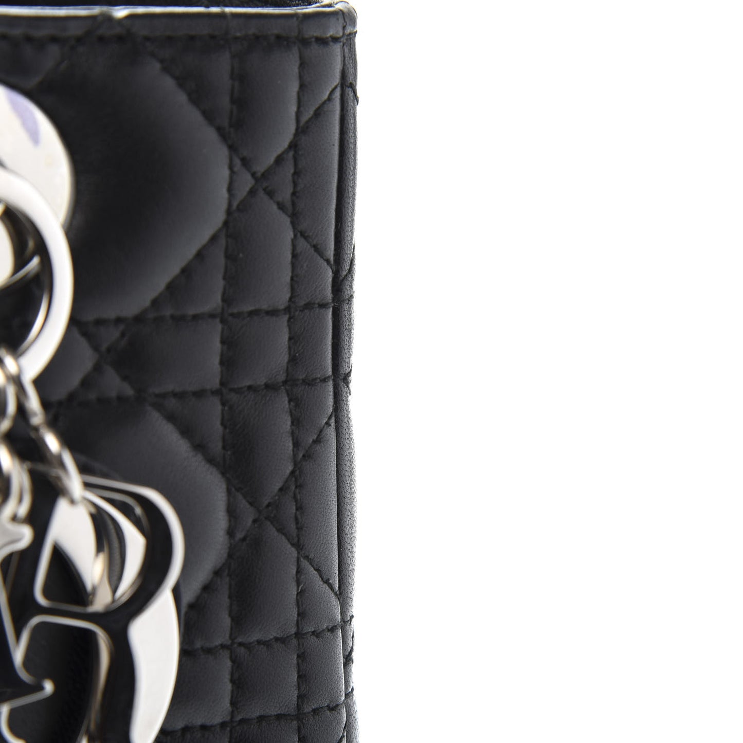 Lambskin Cannage Medium Lady Dior Black