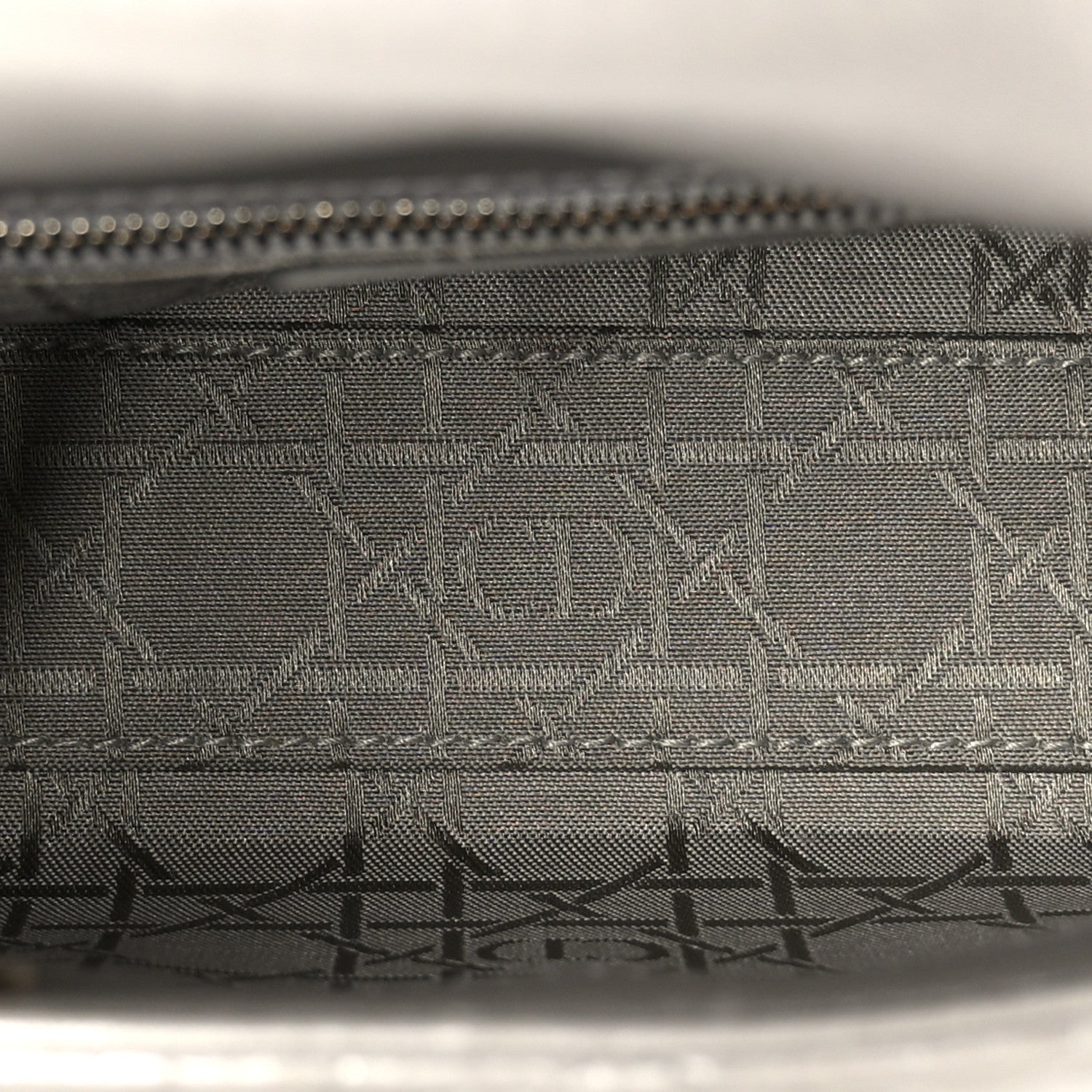 Christian Dior Lambskin Cannage Mini Lady Dior Gray Opaline 5 of 10