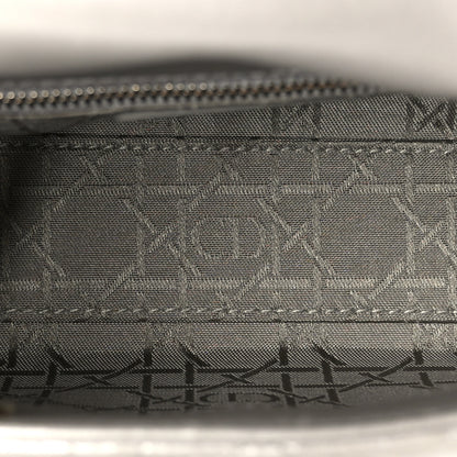 Christian Dior Lambskin Cannage Mini Lady Dior Gray Opaline 5 of 10