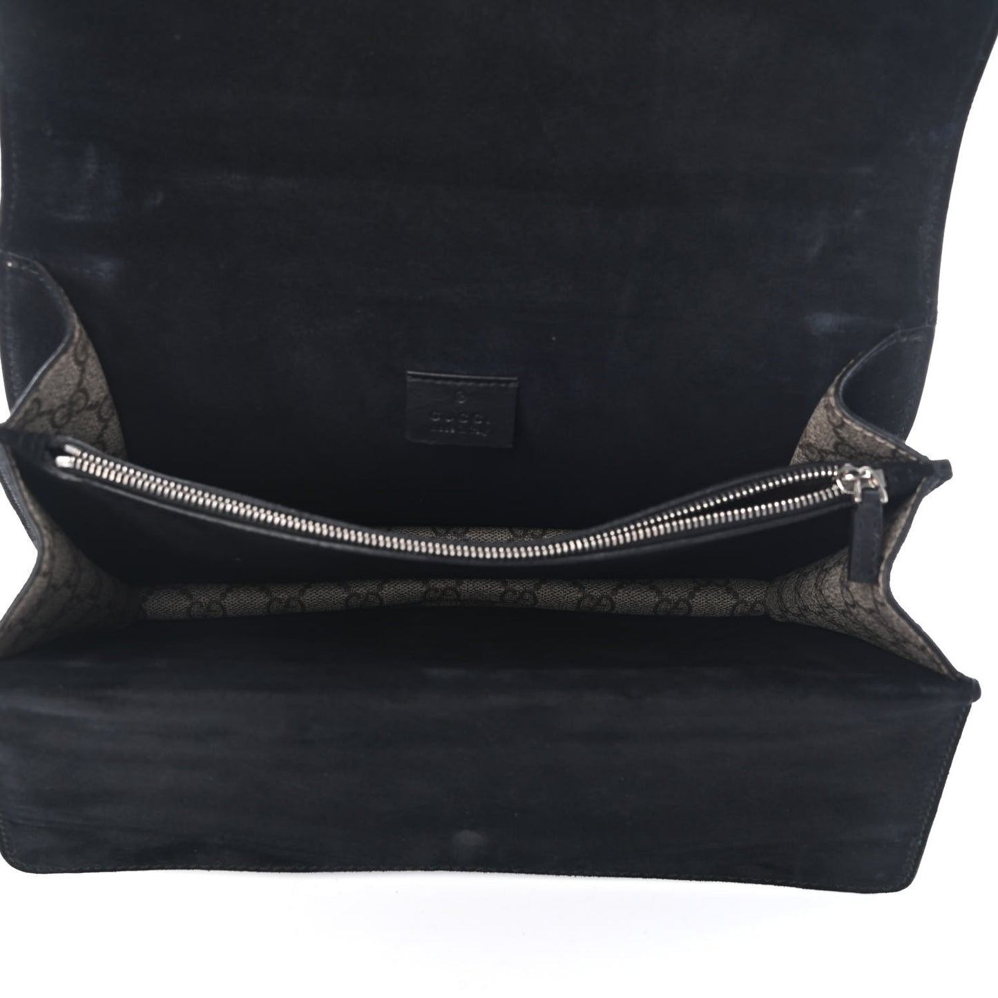 GG Supreme Monogram Medium Dionysus Shoulder Bag Black