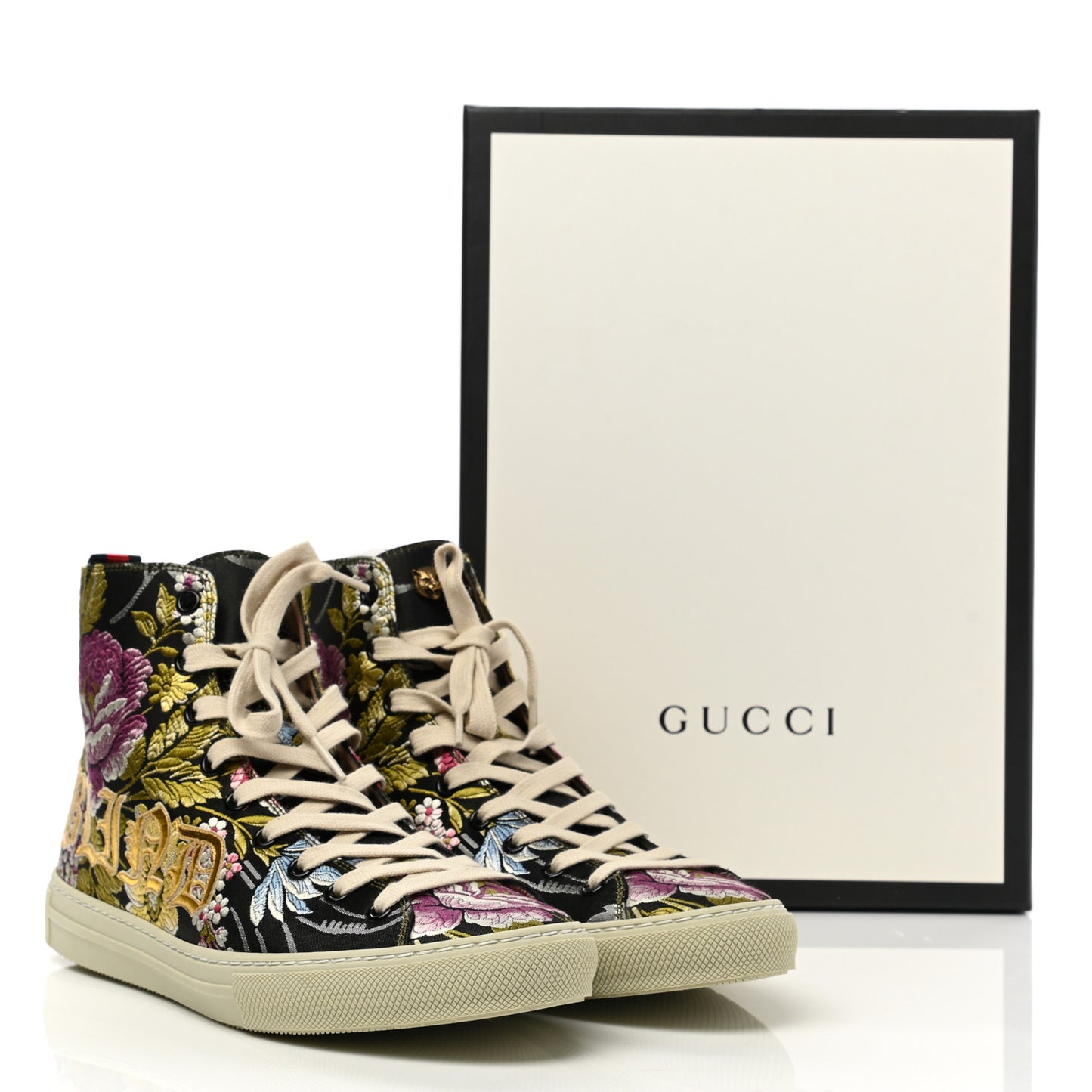 Canvas Romantic Print Major Blind For Love High Top Sneakers Black