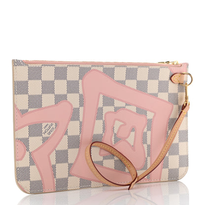 Louis Vuitton Damier Azur Tahitienne Neverfull MM GM Pochette 3 of 8