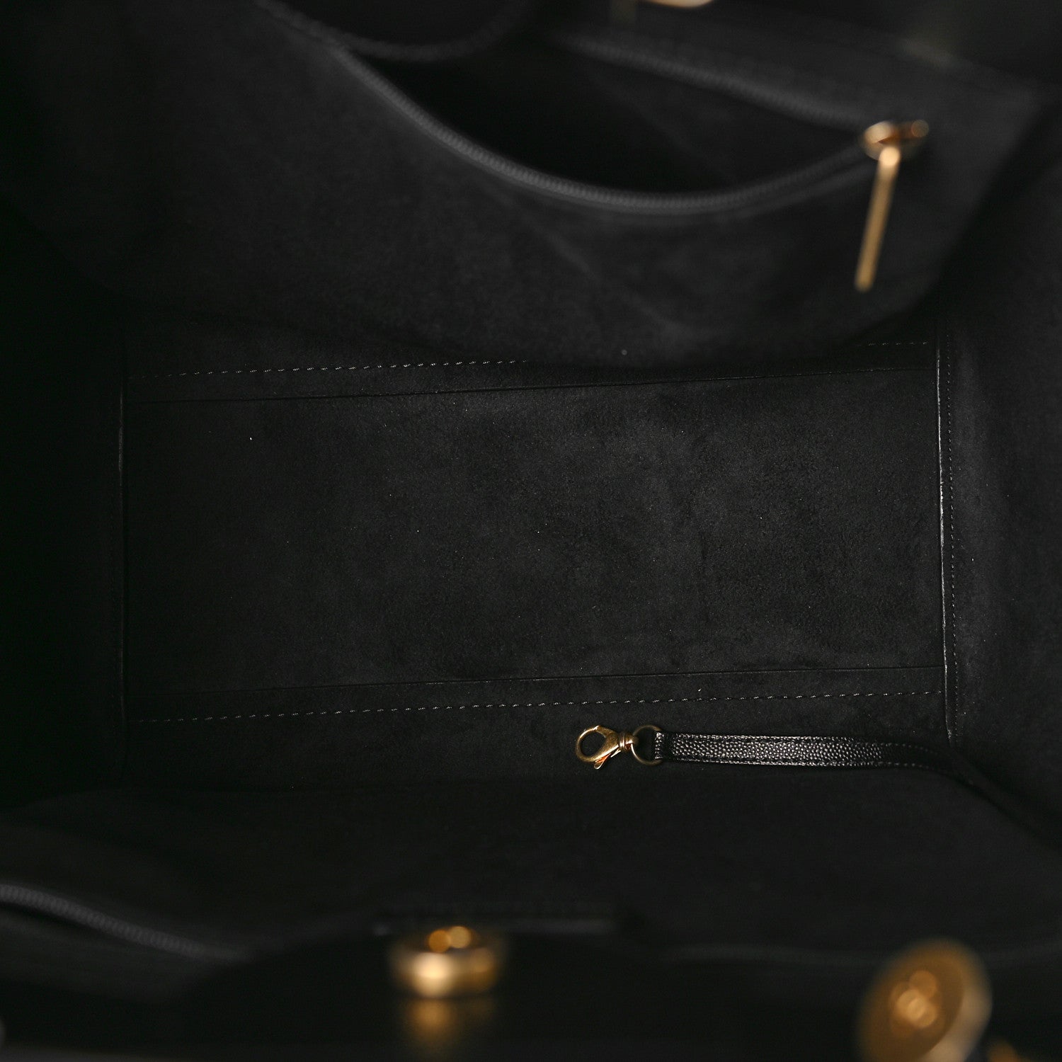 Chanel Caviar Small Studded Deauville Tote Black 5 of 9