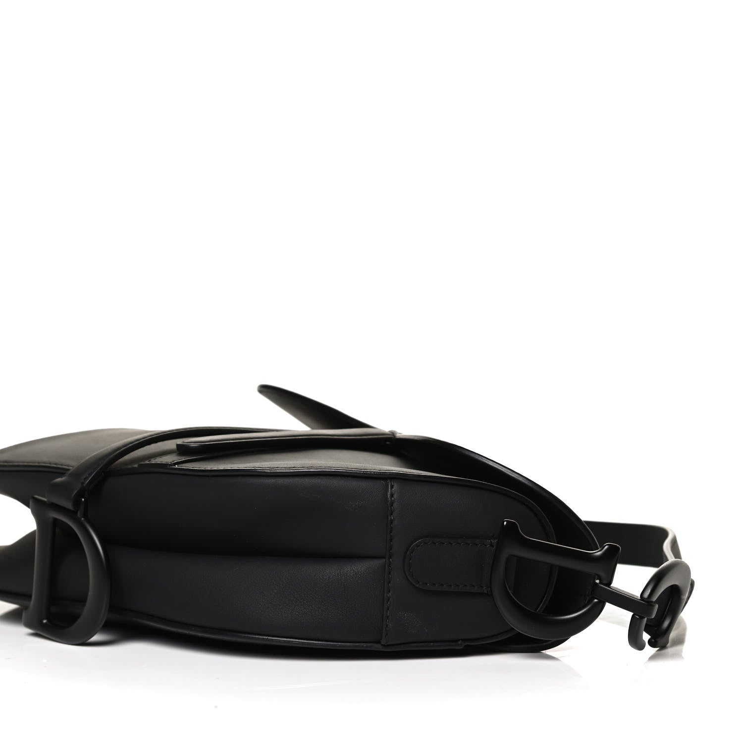 Christian Dior Ultra Matte Calfskin Saddle Bag Black 10 of 12