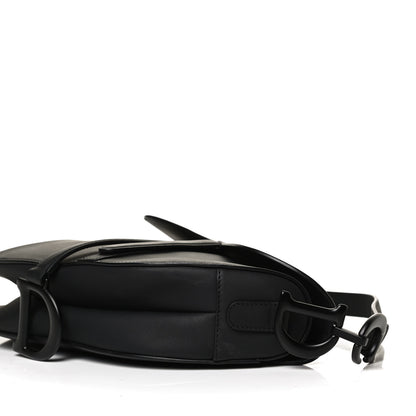 Christian Dior Ultra Matte Calfskin Saddle Bag Black 10 of 12