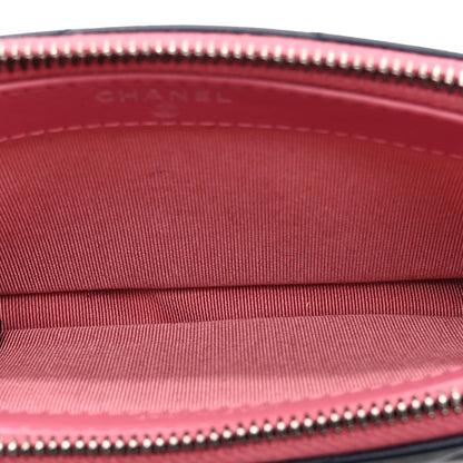 Chanel Aged Calfskin Chevron Quilted Small Gabrielle Clutch With Chain  Navy Black Pink 6 of 13