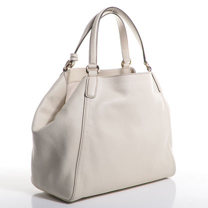 Gucci Pebbled Calfskin Medium Soho Shoulder Bag Off White 3 of 9