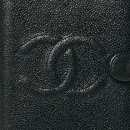 Chanel Caviar CC Small Ring Agenda Planner Dark Green 9 of 12