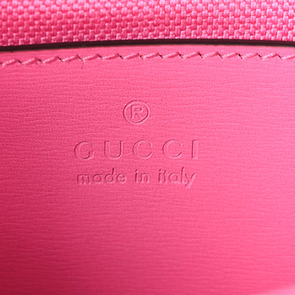 Gucci GG Monogram Scratch Lux Calfskin Mini Luce Shoulder Bag Blossom Rose Dark Blossom 6 of 9