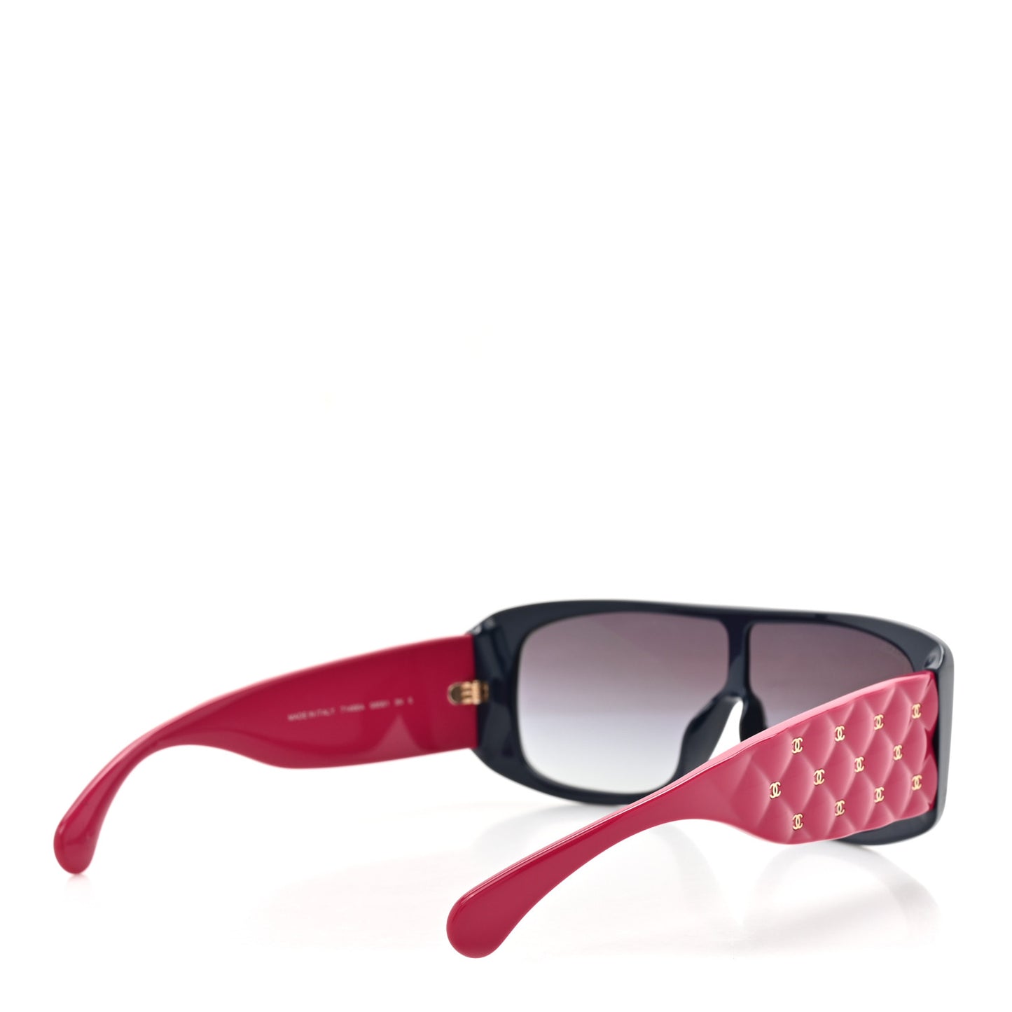 Acetate Shield Sunglasses 71466-A Blue Pink