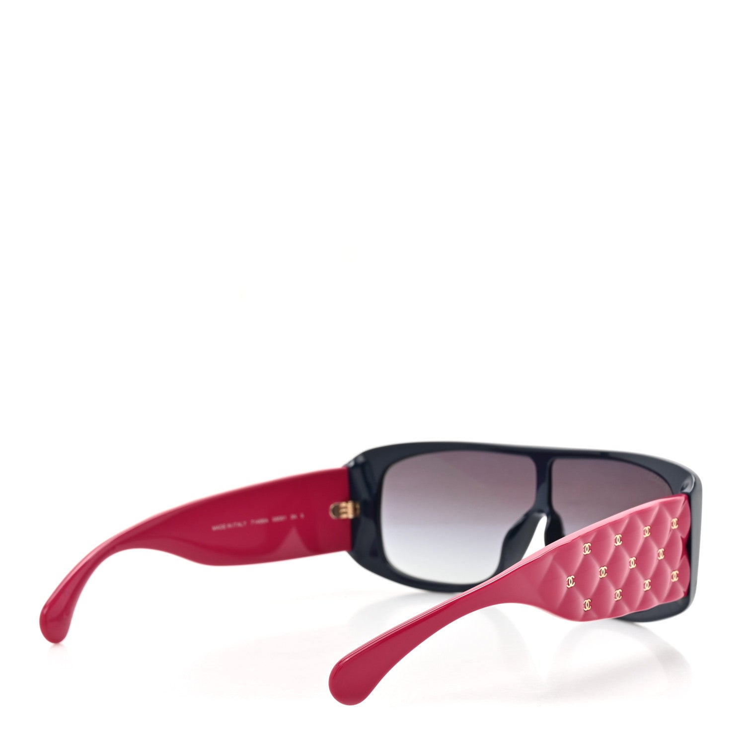 Chanel Acetate Shield Sunglasses 71466-A Blue Pink 4 of 8