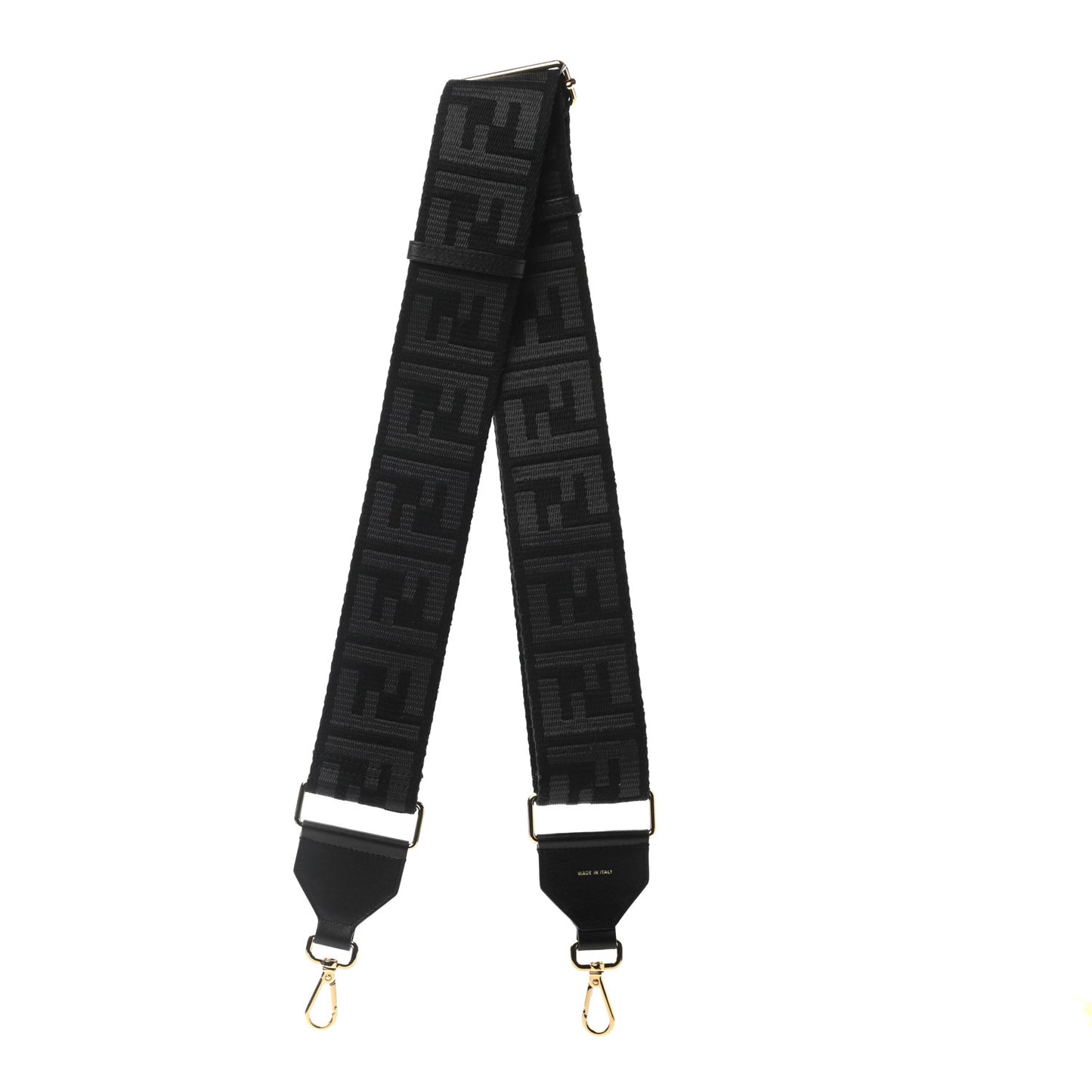 Ribbon Vitello Seta FF 1974 Adjustable Strap You Black