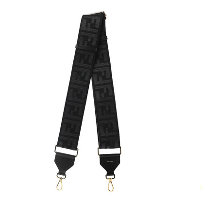 Fendi Ribbon Vitello Seta FF 1974 Adjustable Strap You Black 2 of 4