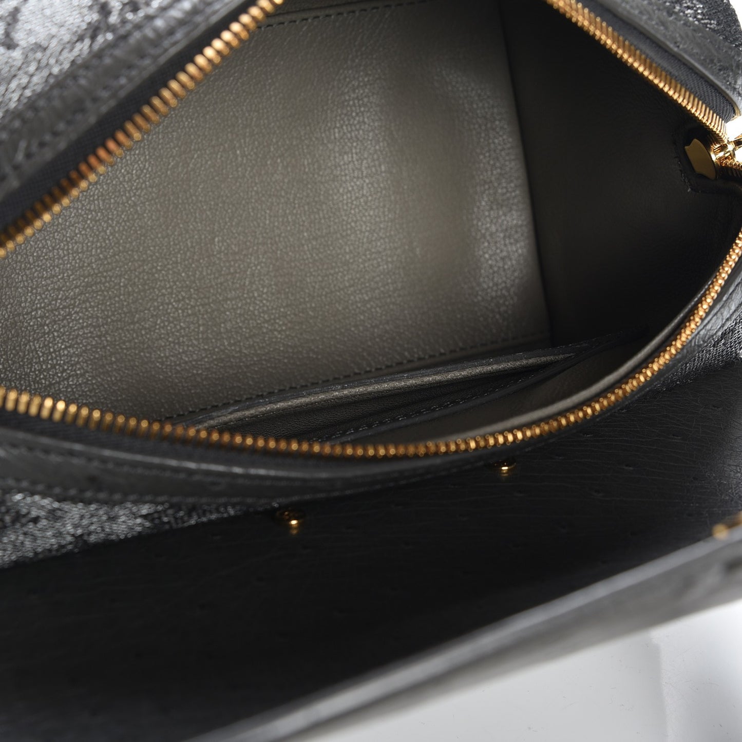 Monogram Ostrich Comedie Carrousel
