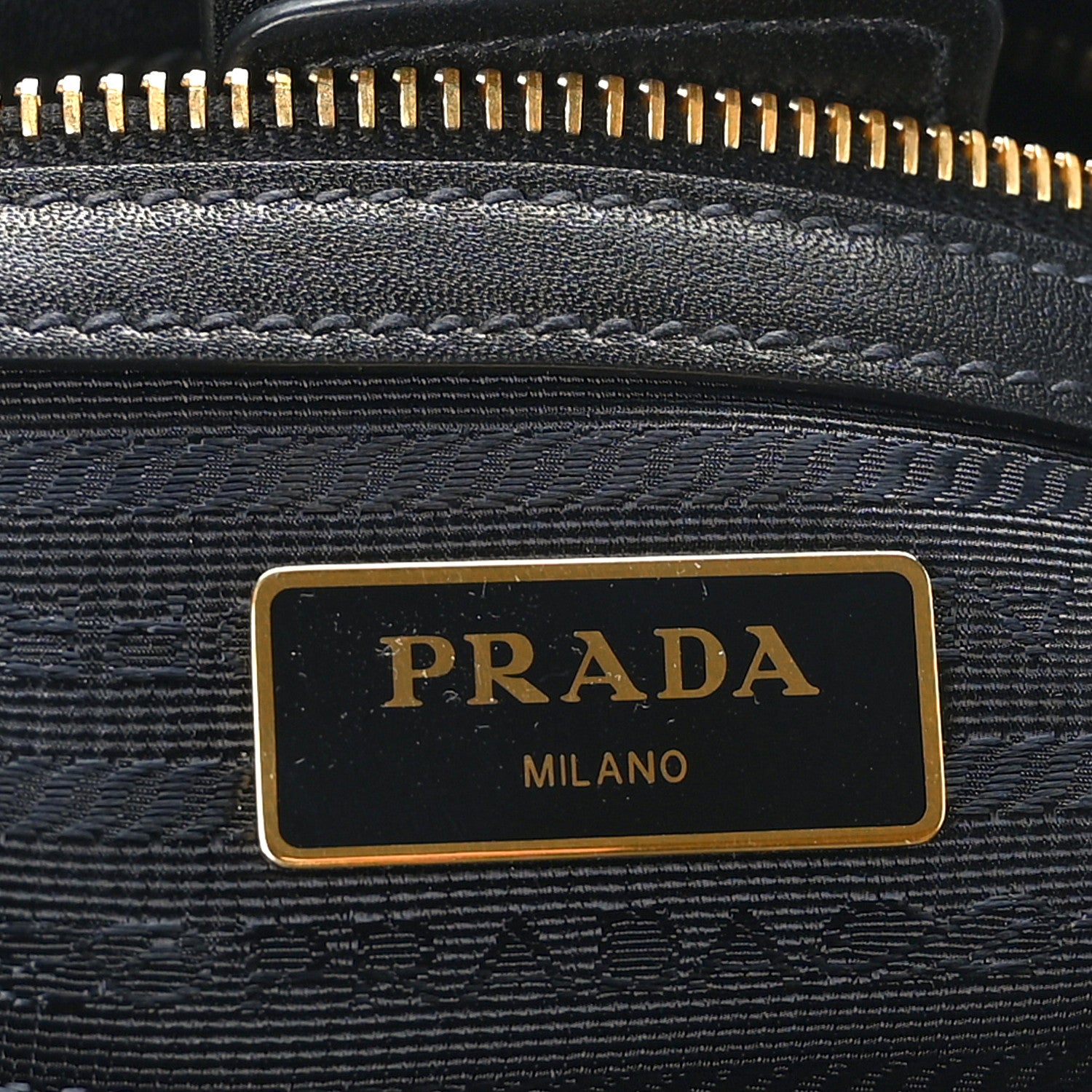 Prada Saffiano Soft Calfskin Small Zippered Tote Black 6 of 8