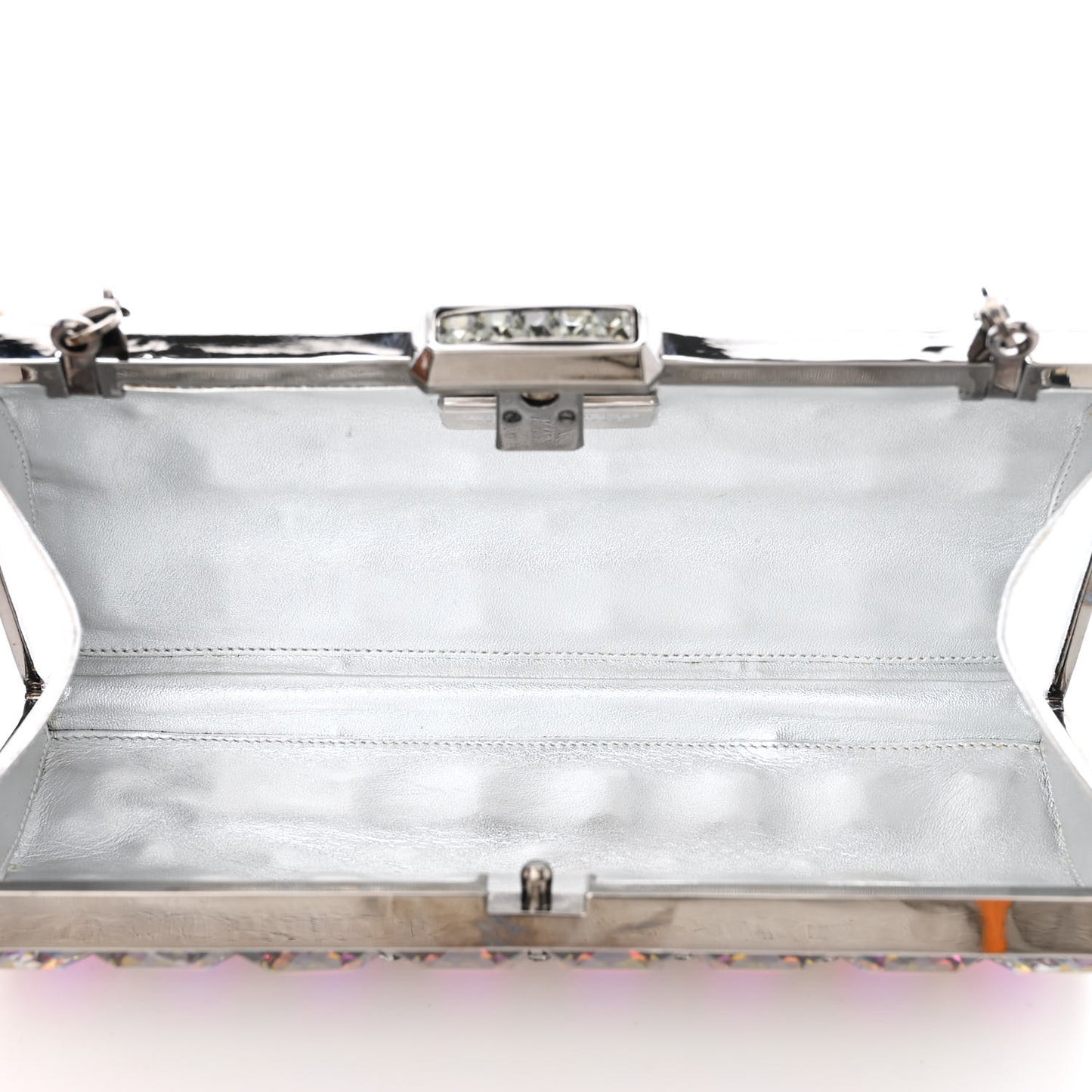 Crystal Minaudiere Clutch Multicolor