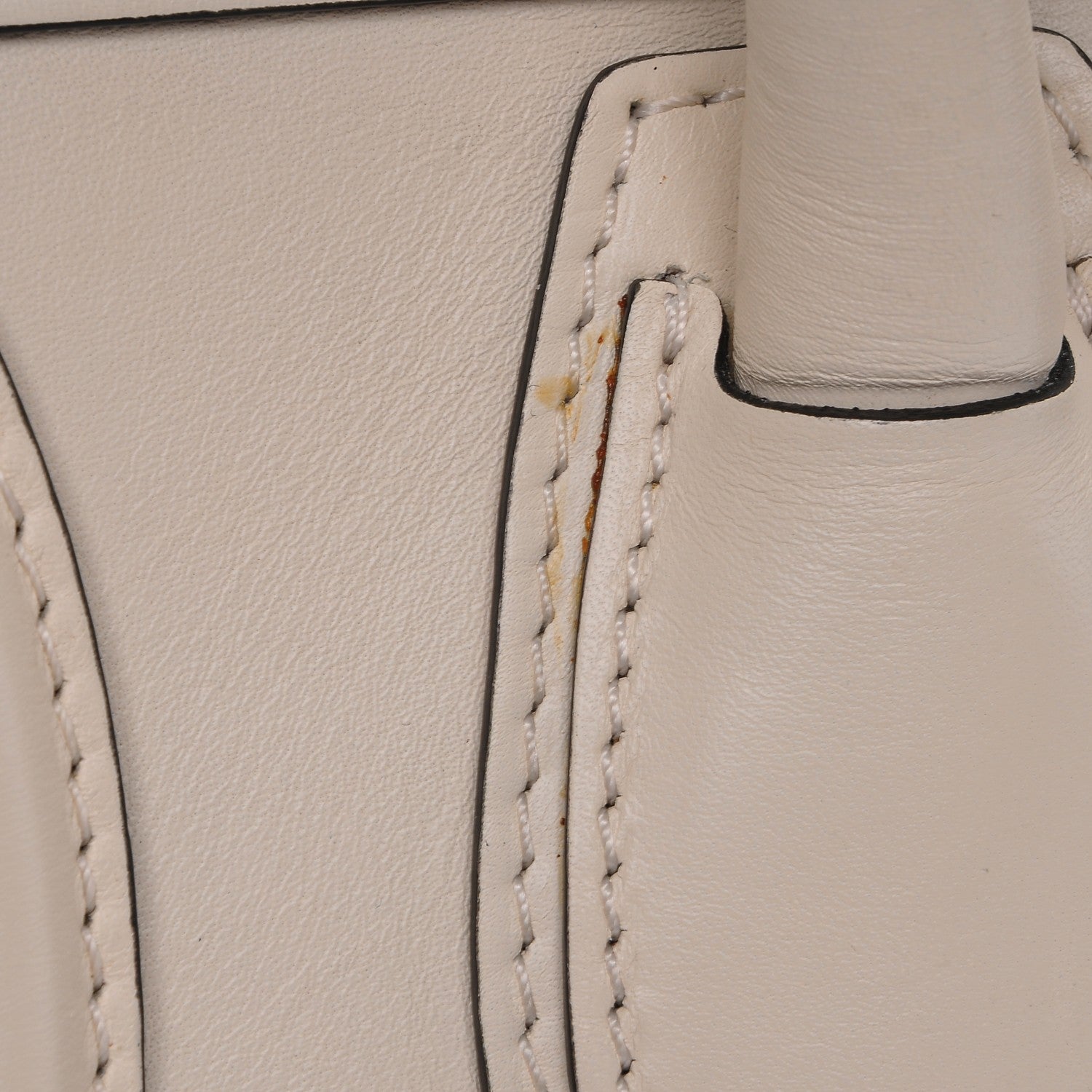 Celine Smooth Calfskin Mini Luggage Ivory 11 of 17