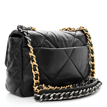 Chanel Lambskin Quilted Medium Chanel 19 Flap Black 3 of 10