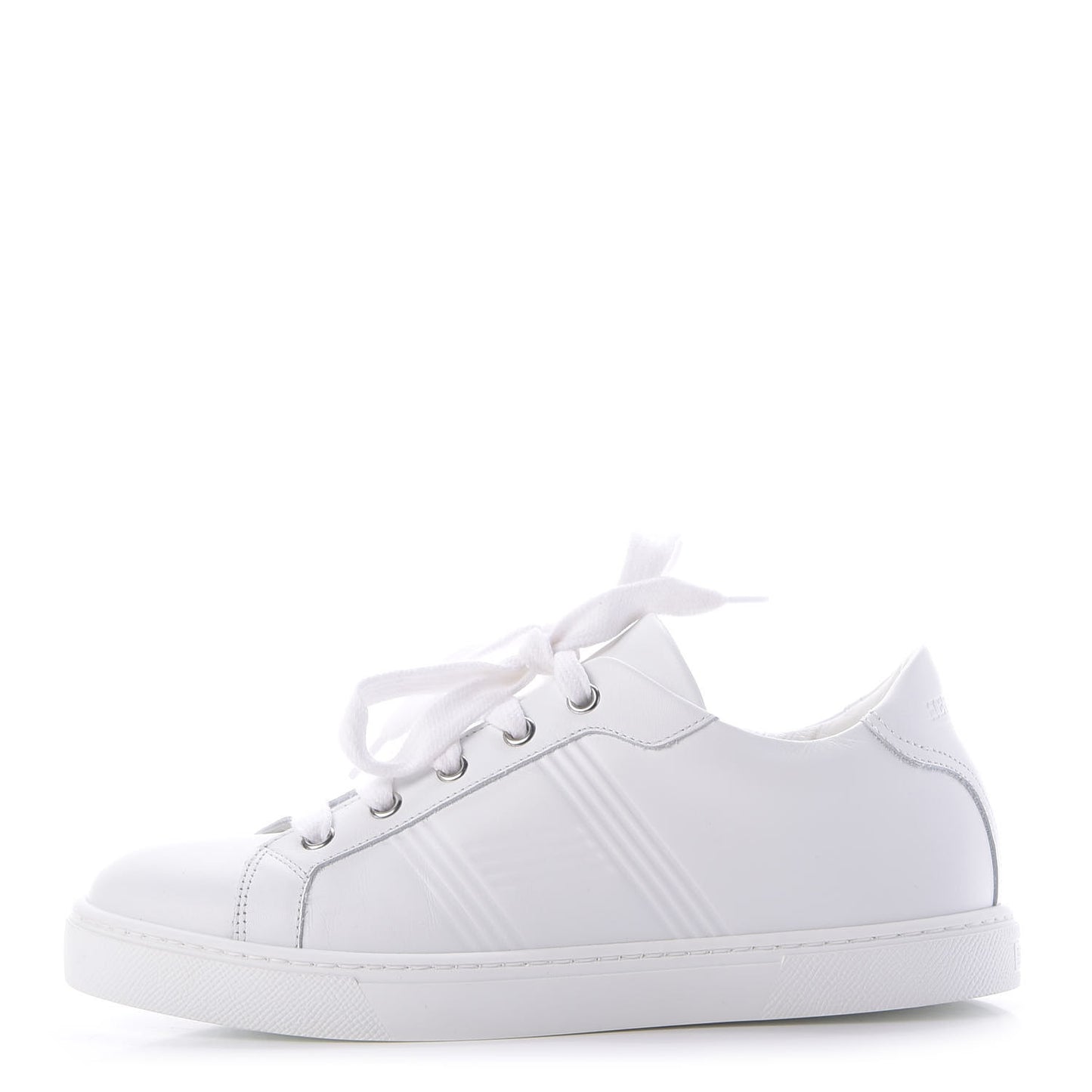 Calfskin Womens Avantage Sneakers 37.5 White