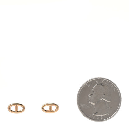 Hermes 18K Rose Gold TPM Farandole Stud Earrings 2 of 8