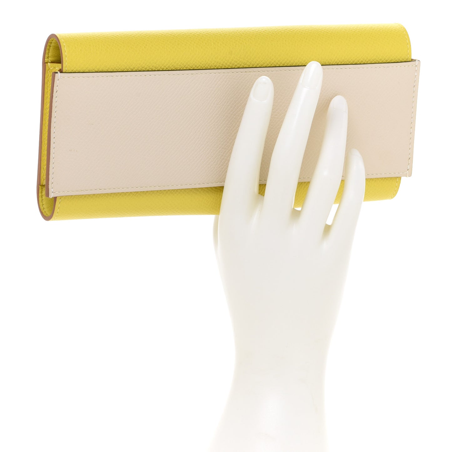 Epsom Passant Long Wallet Craie Lime