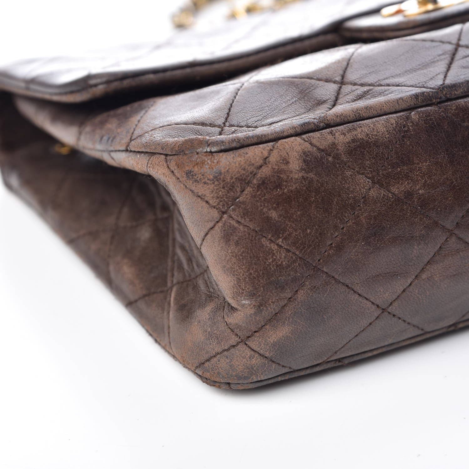 Chanel Lambskin Quilted Mini Square Flap Brown 9 of 13