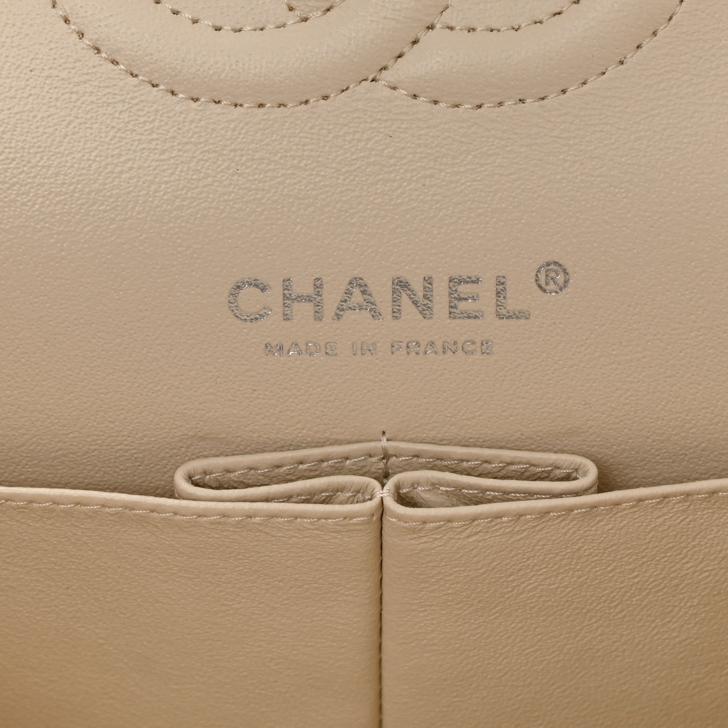 Chanel Caviar Quilted Medium Double Flap Light Beige 6 of 10