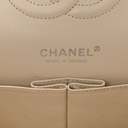 Chanel Caviar Quilted Medium Double Flap Light Beige 6 of 10