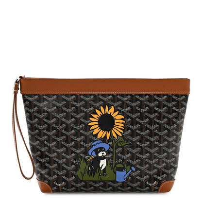 Goyard Goyardine Conti Pouch Black Gold 1 of 6
